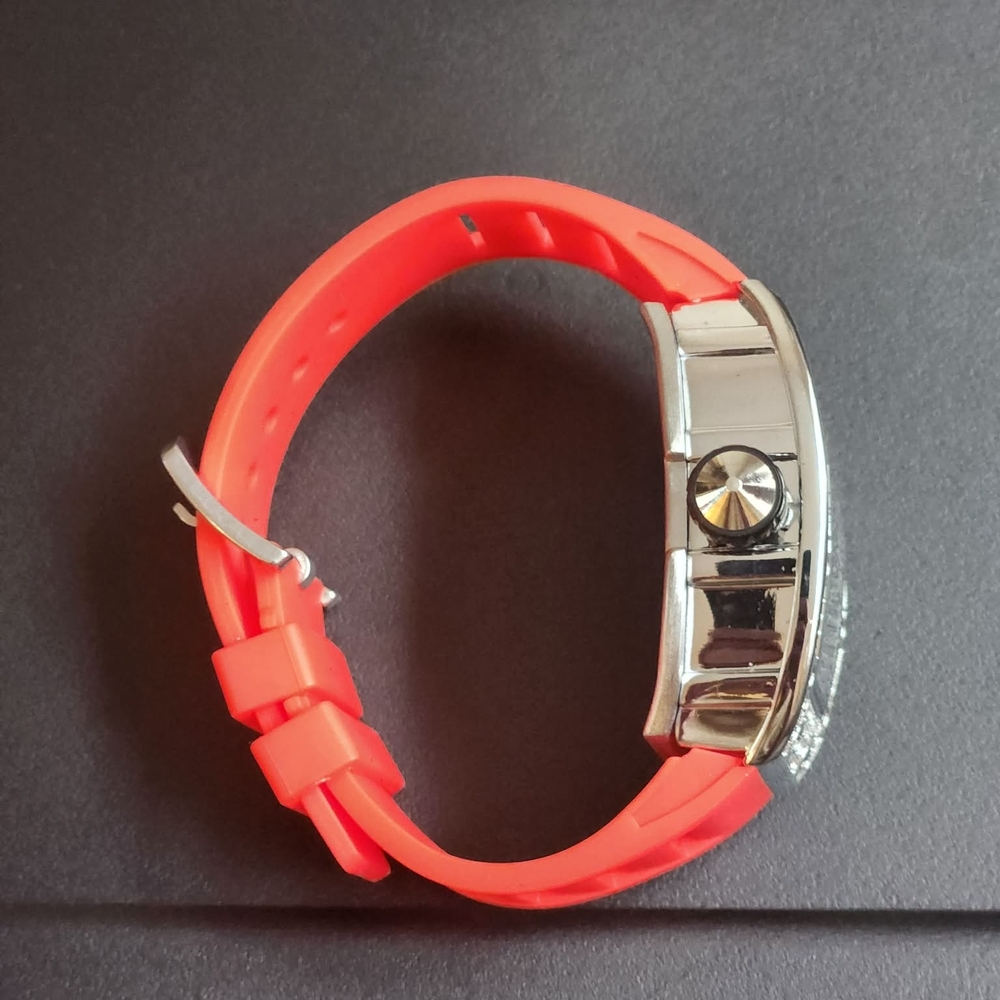 Red Watch With Diamond Set Bezel - Picture 2 of 7